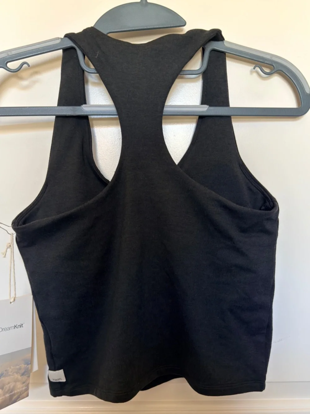 NWT Vuori Halo Performance Crop Tank 2.0 | Heather Black | Small - Picture 7 of 8